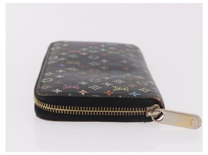 LOUIS VUITTON Monogram Multicolor Zippy Long Wallet Black M60243 LV Auth bs36045 Nero - vista 4