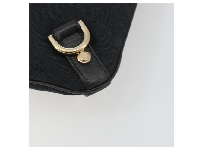 Borsa a Spalla GUCCI GG Canvas Abbey Nera Oro 131326 Auth 191311A Nero D'oro - vista 14