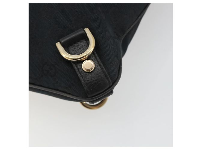 Borsa a Spalla GUCCI GG Canvas Abbey Nera Oro 131326 Auth 191311A Nero D'oro - vista 16