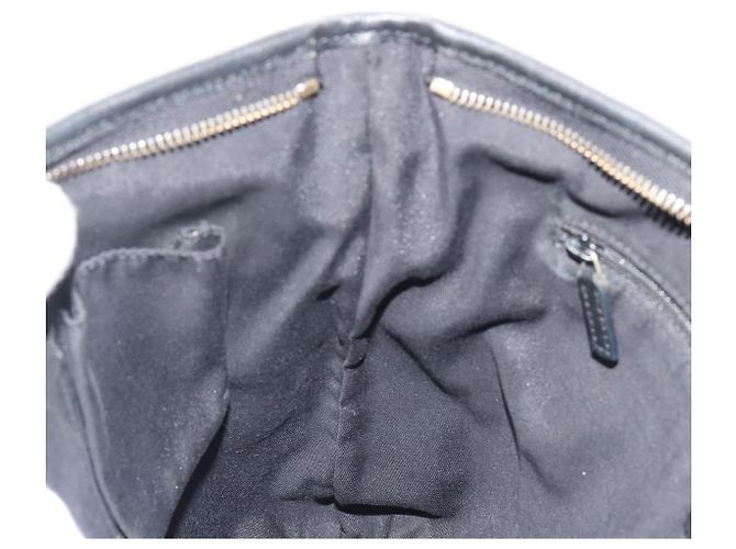 Borsa a Spalla GUCCI GG Canvas Abbey Nera Oro 131326 Auth 191311A Nero D'oro - vista 21