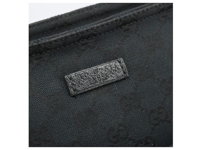 Borsa a tracolla GUCCI GG Canvas Web Sherry Line Nera Argento 256100 Auth 190463A Nero - vista 18