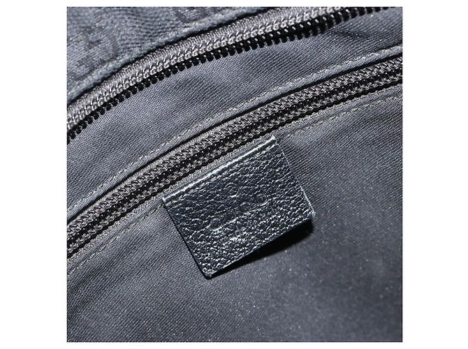 Borsa a tracolla GUCCI GG Canvas Web Sherry Line Nera Argento 256100 Auth 190463A Nero - vista 19
