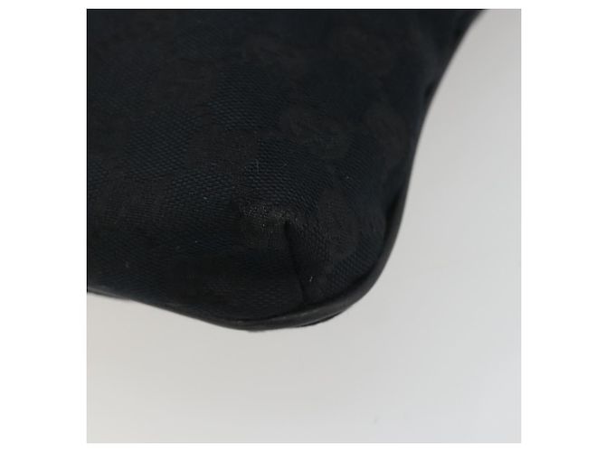Borsa a tracolla GUCCI GG Canvas Web Sherry Line Nera Argento 256100 Auth 190463A Nero - vista 8