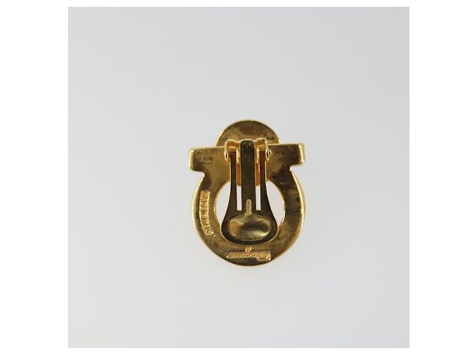 Salvatore Ferragamo Gancini Ohrringe Metall Gold Authentisch BA13862V Golden - Ansicht 8