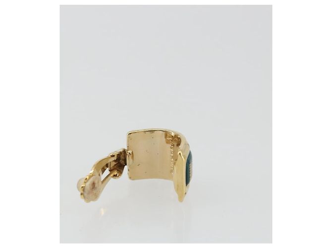 Hermès Orecchini HERMES Emile metallici Green Auth BA13857V Verde - vista 9
