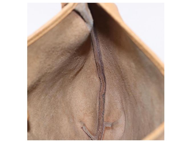 Hermès Borsa a tracolla HERMES Rodeo in pelle Taurillon Beige Gold Auth 190526 D'oro - vista 22