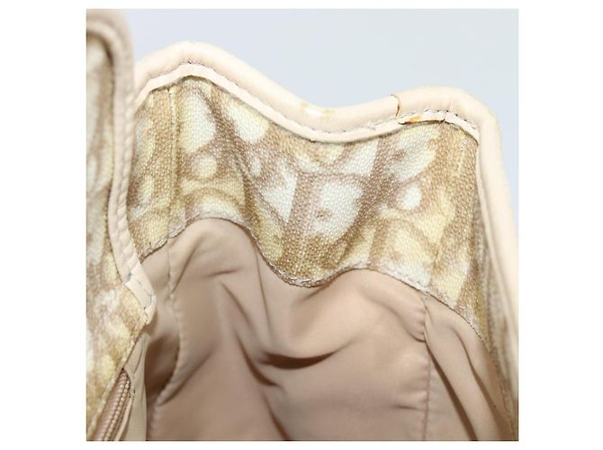 Borsa a tracolla Christian Dior Trotter Canvas Romantic Chain PVC Avorio Auth 190613 Argento Crudo - vista 11