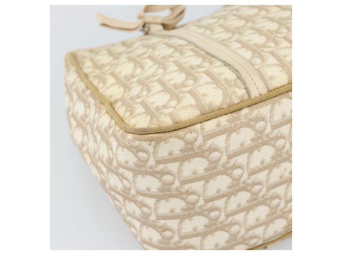 Borsa a tracolla Christian Dior Trotter Canvas Romantic Chain PVC Avorio Auth 190613 Argento Crudo - vista 16