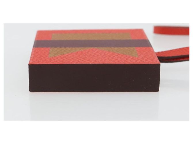 Hermès HERMES Retort Okare K Bag Charm Pelle Arancione Auth BA14045M - vista 6