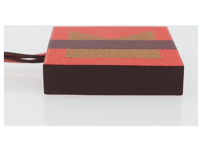 Hermès HERMES Retort Okare K Bag Charm Pelle Arancione Auth BA14045M - vista 7