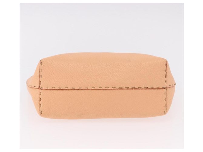 Borsa FENDI Celeria in pelle con pochette Orange Gold Auth 191347V D'oro Arancione - vista 5