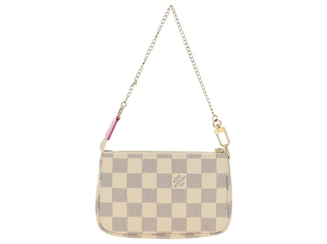 LOUIS VUITTON Damier Azur Vivienne Mini Pochette Accessoires Auth 190031SM - vista 2