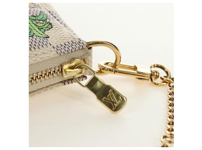 LOUIS VUITTON Damier Azur Vivienne Mini Pochette Accessoires Auth 190031SM - vista 9