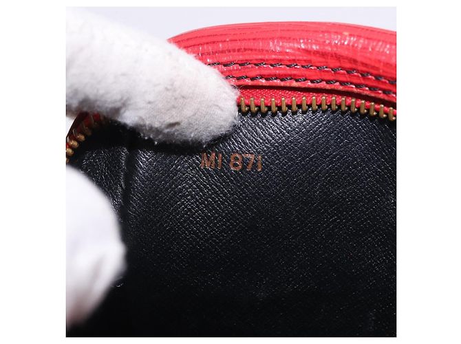 Borsa a Spalla LOUIS VUITTON Epi Danube Rosso M45637 LV Auth 191681 - vista 12