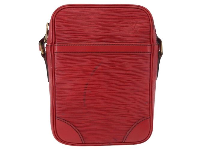 Borsa a Spalla LOUIS VUITTON Epi Danube Rosso M45637 LV Auth 191681 - vista 13