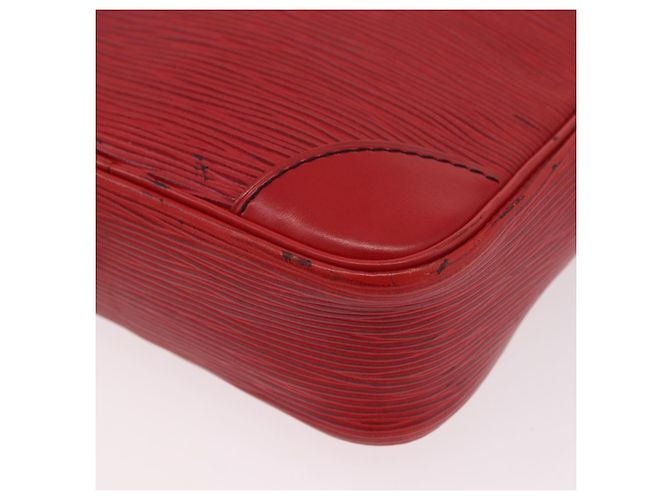 Borsa a Spalla LOUIS VUITTON Epi Danube Rosso M45637 LV Auth 191681 - vista 16