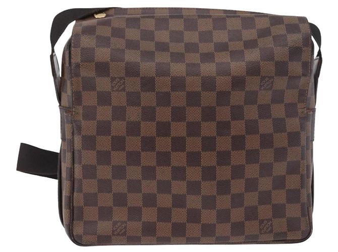 LOUIS VUITTON Borsa a tracolla Damier Ebene Naviglio N45255 LV Auth BA13983 - vista 3