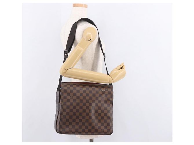 LOUIS VUITTON Borsa a tracolla Damier Ebene Naviglio N45255 LV Auth BA13983 - vista 30