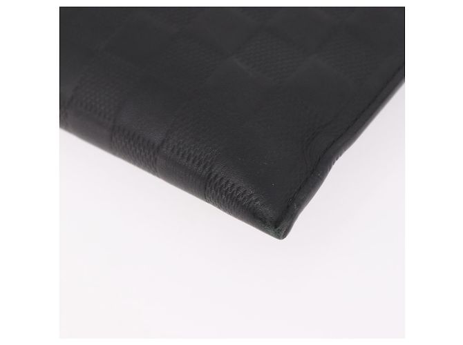 LOUIS VUITTON Damier Infini Pochette Discovery Black N60112 LV Auth 191488 Nero - vista 14