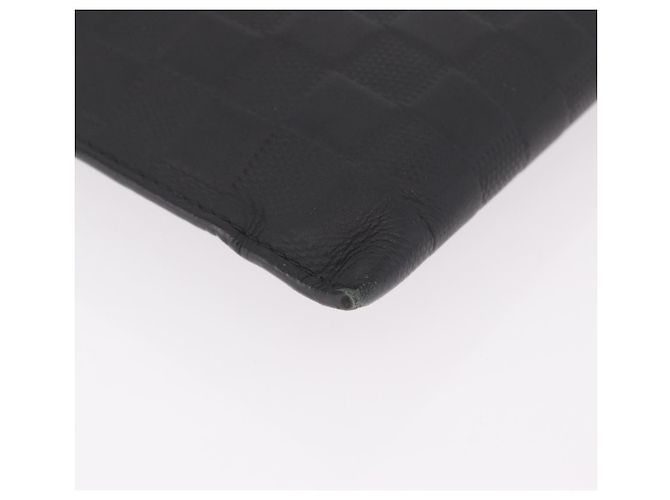 LOUIS VUITTON Damier Infini Pochette Discovery Black N60112 LV Auth 191488 Nero - vista 7