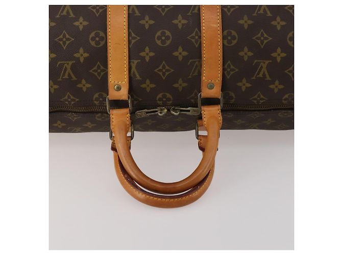 LOUIS VUITTON Borsa Boston Monogram Keepall 50 M41426 LV Auth 188334 Monogramma - vista 7