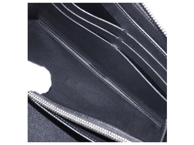 LOUIS VUITTON Damier Graphite Zippy Organizer Long Wallet N63002 LV Auth 191660 Damier ebene - vista 10