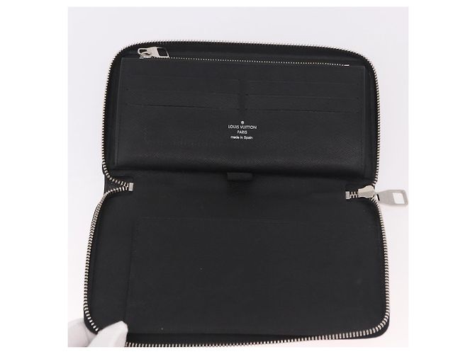 LOUIS VUITTON Damier Graphite Zippy Organizer Long Wallet N63002 LV Auth 191660 Damier ebene - vista 9