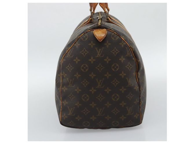 LOUIS VUITTON Monogram Keepall 50 Boston Bag M41426 LV Auth 191635 Monogramma - vista 4