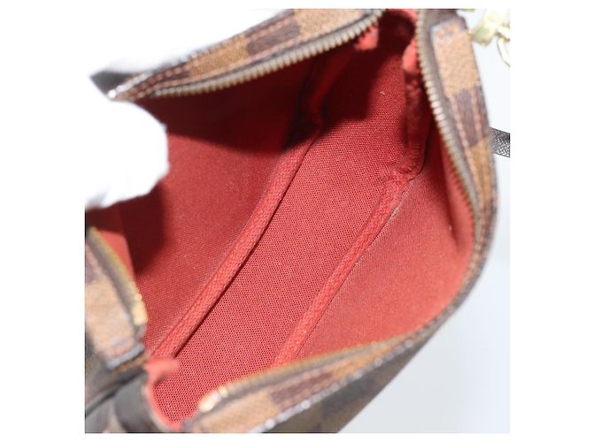 LOUIS VUITTON Damier Ebene Trousse Make Up Pouch N51982 LV Auth 188595A - vista 11
