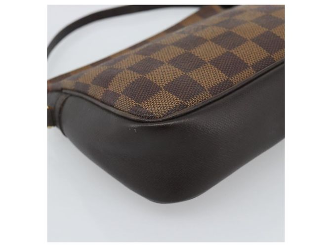 LOUIS VUITTON Damier Ebene Trousse Make Up Pouch N51982 LV Auth 188595A - vista 14