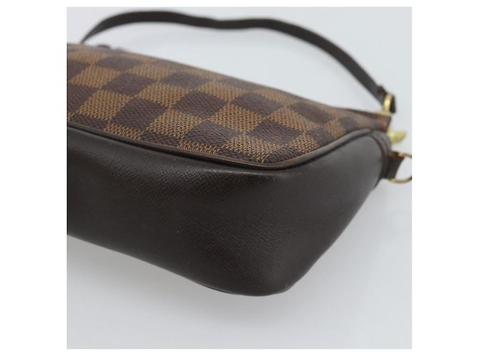 LOUIS VUITTON Damier Ebene Trousse Make Up Pouch N51982 LV Auth 188595A - vista 15