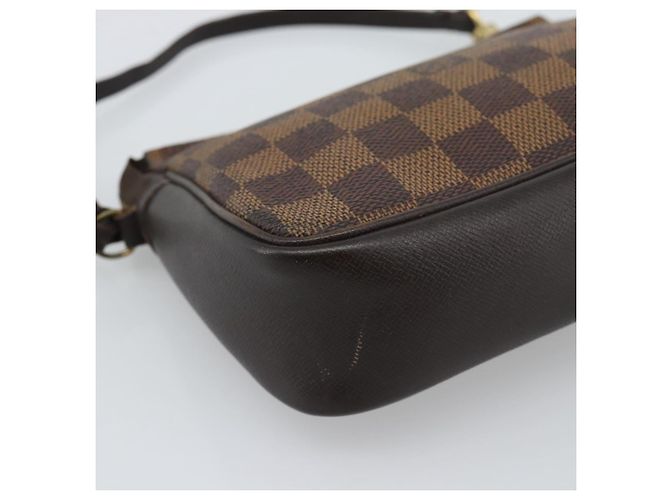 LOUIS VUITTON Damier Ebene Trousse Make Up Pouch N51982 LV Auth 188595A - vista 16