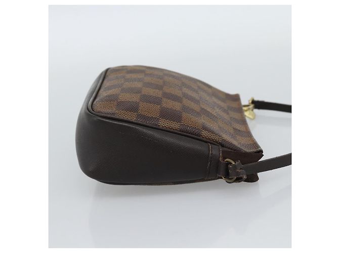 LOUIS VUITTON Damier Ebene Trousse Make Up Pouch N51982 LV Auth 188595A - vista 4