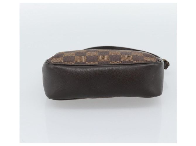 LOUIS VUITTON Damier Ebene Trousse Make Up Pouch N51982 LV Auth 188595A - vista 5