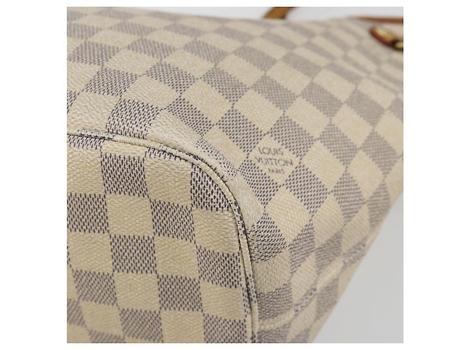 LOUIS VUITTON Damier Azur Neverfull MM Tote Bag N41605 LV Auth 190624 - vista 17