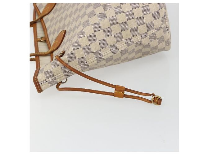 LOUIS VUITTON Damier Azur Neverfull MM Tote Bag N41605 LV Auth 190624 - vista 19