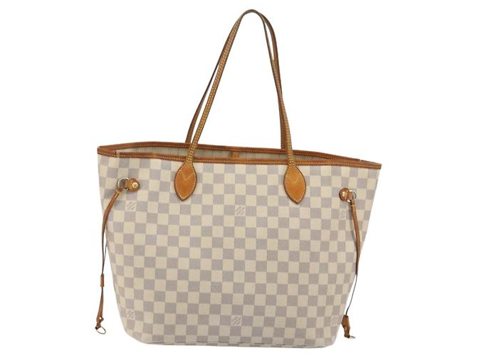 LOUIS VUITTON Damier Azur Neverfull MM Tote Bag N41605 LV Auth 190624 - vista 2