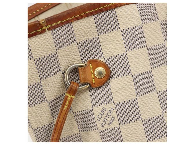 LOUIS VUITTON Damier Azur Neverfull MM Tote Bag N41605 LV Auth 190624 - vista 20