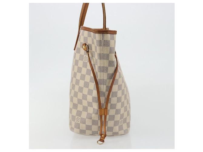 LOUIS VUITTON Damier Azur Neverfull MM Tote Bag N41605 LV Auth 190624 - vista 3