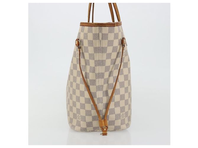 LOUIS VUITTON Damier Azur Neverfull MM Tote Bag N41605 LV Auth 190624 - vista 4
