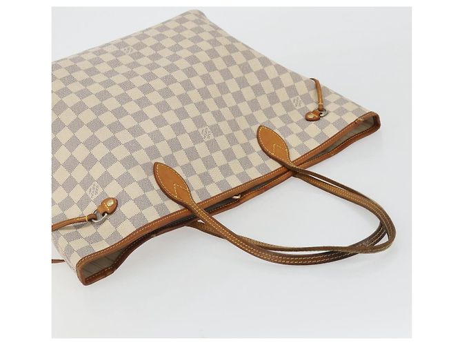 LOUIS VUITTON Damier Azur Neverfull MM Tote Bag N41605 LV Auth 190624 - vista 6