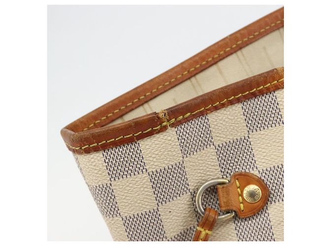 LOUIS VUITTON Damier Azur Neverfull MM Tote Bag N41605 LV Auth 190624 - vista 9