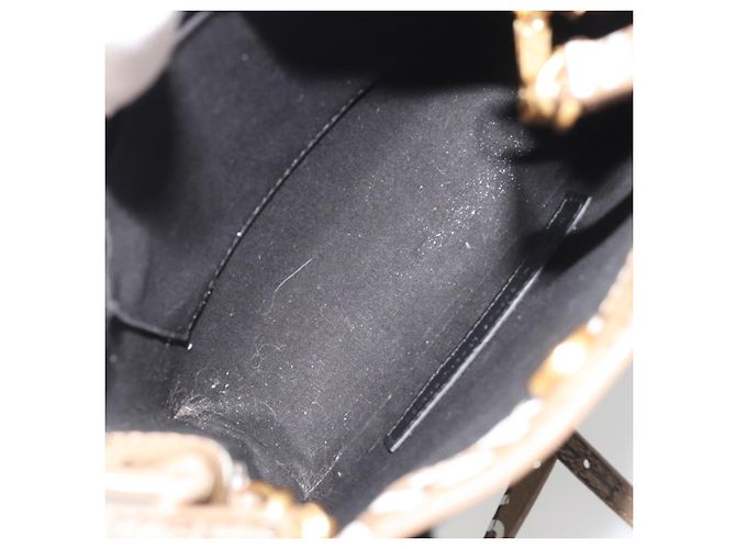 BALENCIAGA Grande borsa shopper in pelle 2way Marrone Oro 693805 Auth mr2711A - vista 11