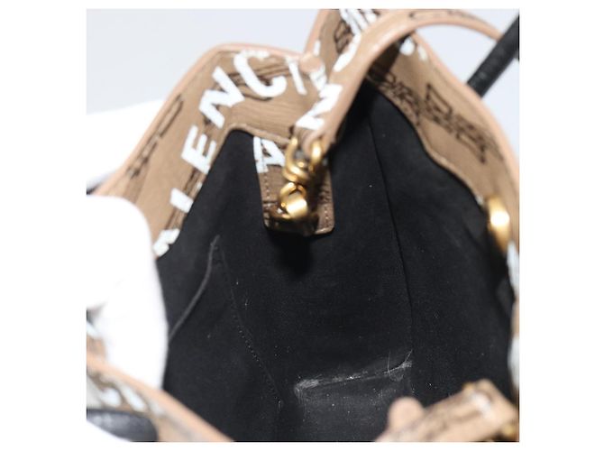 BALENCIAGA Grande borsa shopper in pelle 2way Marrone Oro 693805 Auth mr2711A - vista 19