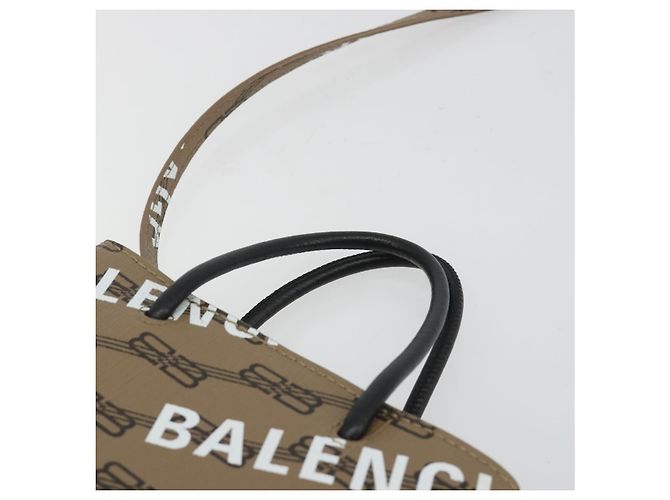 BALENCIAGA Grande borsa shopper in pelle 2way Marrone Oro 693805 Auth mr2711A - vista 8