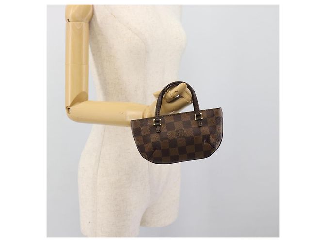 LOUIS VUITTON Damier Ebene Manosque GM Pouch N51120 LV Auth 191521A - vista 19