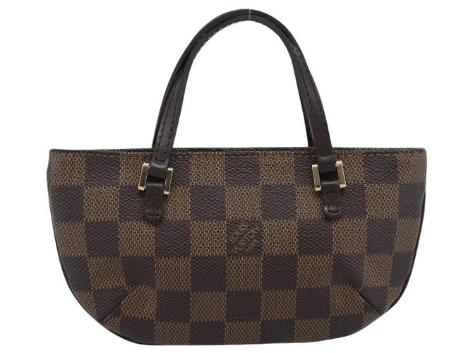 LOUIS VUITTON Damier Ebene Manosque GM Pouch N51120 LV Auth 191521A - vista 2