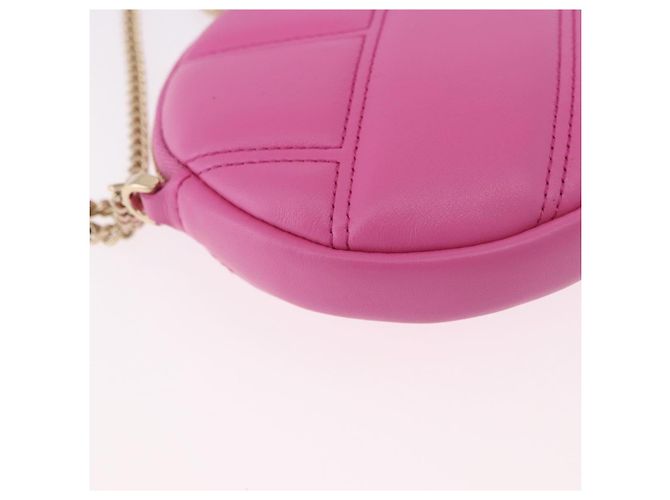 Bulgari Borsa a Spalla BVLGARI in Pelle Pink Gold Auth ka5109M Rosa D'oro - vista 15