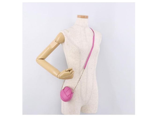Bulgari Borsa a Spalla BVLGARI in Pelle Pink Gold Auth ka5109M Rosa D'oro - vista 20