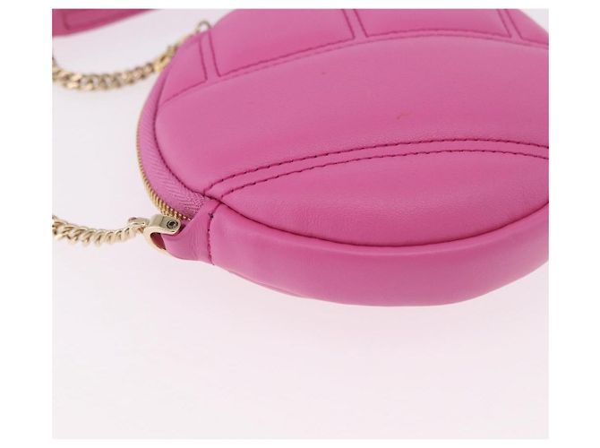 Bulgari Borsa a Spalla BVLGARI in Pelle Pink Gold Auth ka5109M Rosa D'oro - vista 9